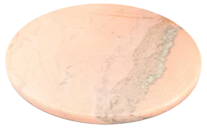 Round Pink Marble Cheese Plate