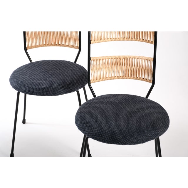 Wood Set of 4 Dining Chairs Attributed to Arthur Umanoff For Sale - Image 7 of 11