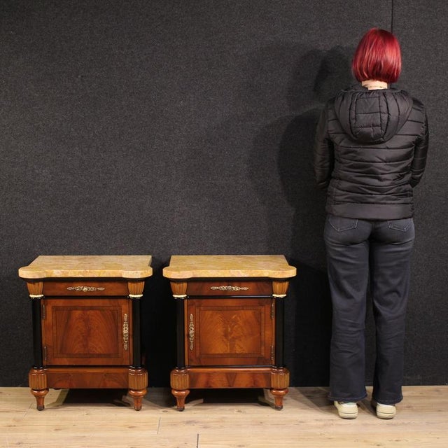 Vintage Italian Bedside Tables, 1980, Set of 2 For Sale - Image 3 of 13
