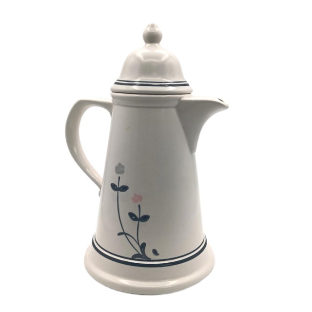 Adam Pfaltzgraff Vintage Pfaltzgraff Windsong Stoneware Pitcher For Sale - Image 4 of 6