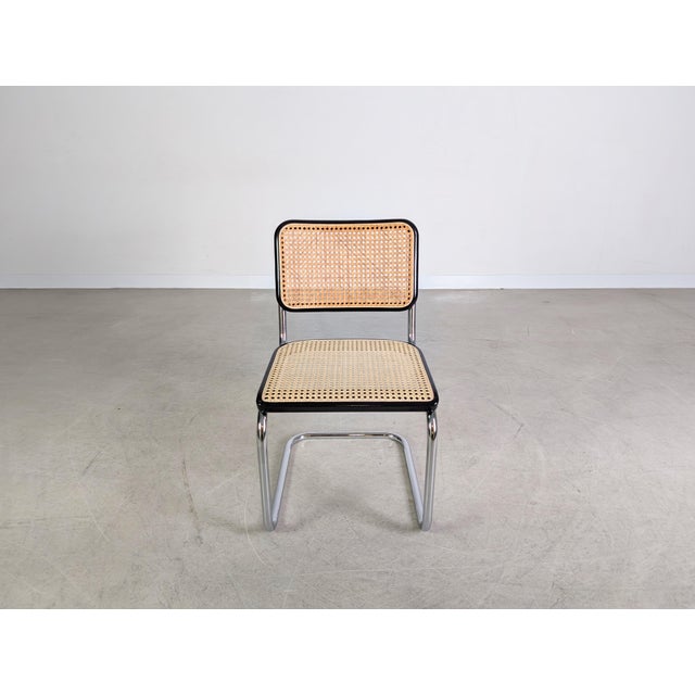 Beautiful Thonet S32 cantilever chair. Designed by Marcel Breuer, it is considered a true design classic. According to the...