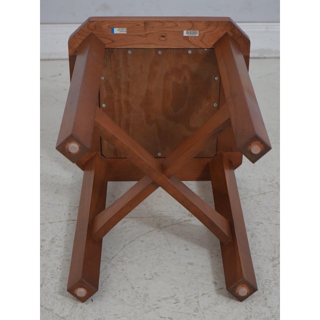 Stickley Cherry Mission Style Granite Top Table For Sale - Image 13 of 14