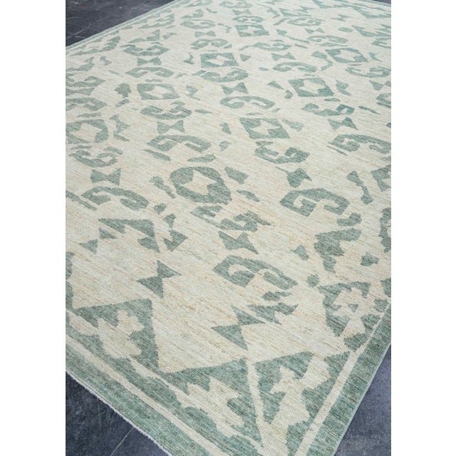 Dark Gray Turkish Oushak Rug 8'11" x 12'3" #20269 For Sale - Image 8 of 8