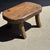 Small Wabi-Sabi Style Oval Teak Occasional Stool, 1980s For Sale - Image 9 of 9