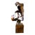 Large 26” Vintage Brutalist Tabletop Sculpture by Frank Tenaglia, Signed 1973 Mixed Metal Ribbon Art For Sale