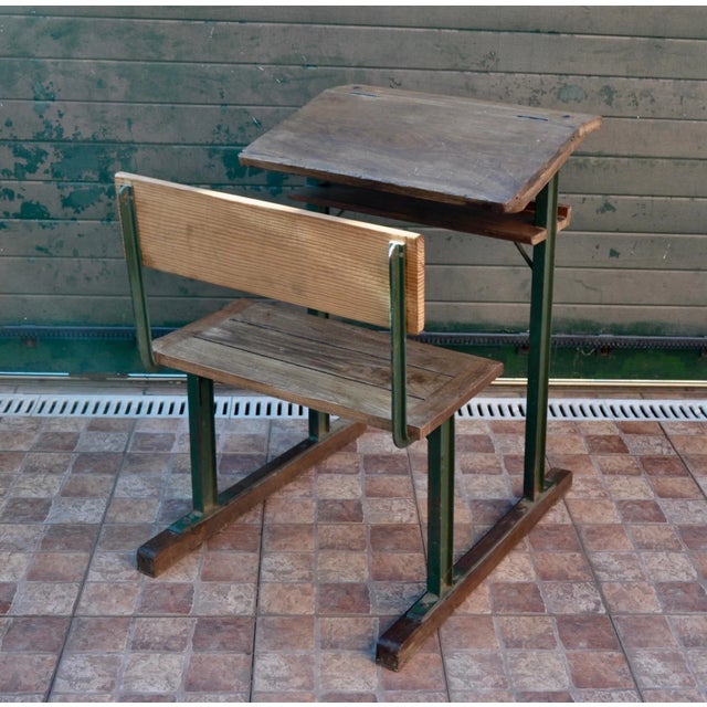 Vintage School Desk For Sale - Image 6 of 15