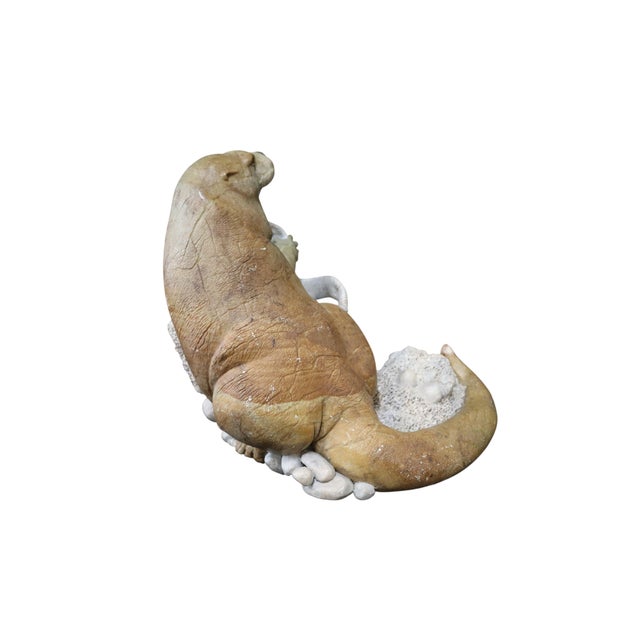 Kevin Peters "Get Your Own Starfish" Brazilian Soapstone Sea Otter Sculpture For Sale In Portland, OR - Image 6 of 13