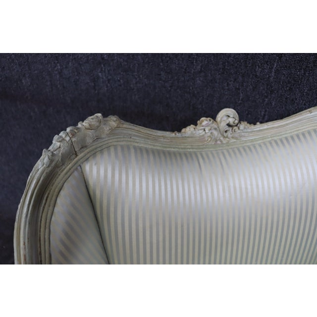 French Louis XV Style Barrel Chair For Sale - Image 3 of 10