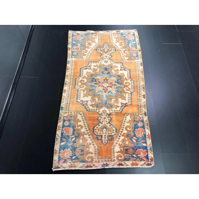 Handmade wool and cotton rug in Turkish Anatolia Carpet, Vintage Oushak Rug, Turkish Vintage Anatolian Rug, Handmade wool...