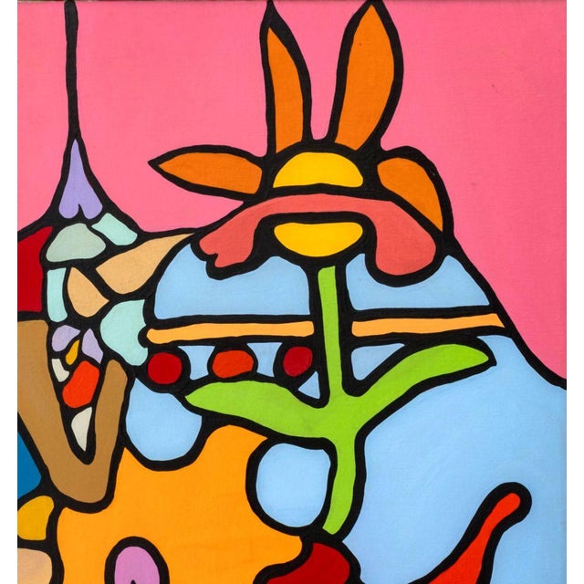 1970s Ruth Mollo Untitled Acrylic on Canvas, 1975 For Sale - Image 5 of 7
