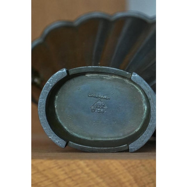 Art Deco Model D20 Vase in Patinated Disco Metal by Just Andersen, 1930s For Sale - Image 10 of 18
