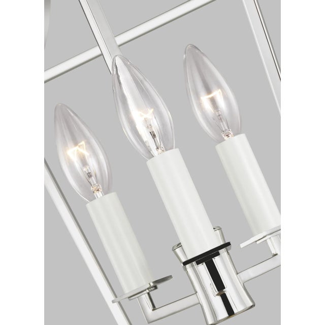 Transitional Chapman & Myers by Visual Comfort Studio Southold Mini Lantern, Polished Nickel For Sale - Image 3 of 5