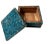 Maitland - Smith Mid Century Turquoise Box For Sale - Image 4 of 7