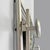 Italian Art Deco Aluminum Wall Coat Rack with Mirror and Upper Shelf, 1940s For Sale - Image 9 of 18