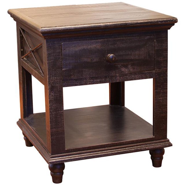 Discontinued Greenview Charcoal End Table For Sale In Chicago - Image 6 of 10