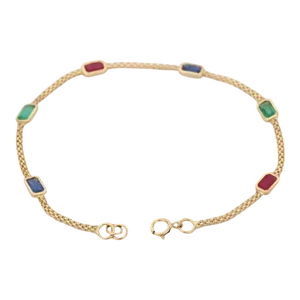1.76 Carat Ers Chain Bracelet in 18k Yellow Gold
