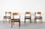 Mid-Century Modern Teak and Leatherette Dining Chairs, 1960s, Set of 4 For Sale - Image 6 of 10