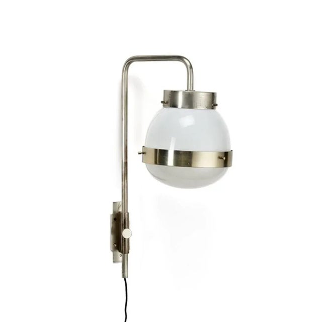 Couple of "Delta" appliques pair, Sergio Mazza for Artemide design, mid -60s. Made with a nickel structure, double glass,...