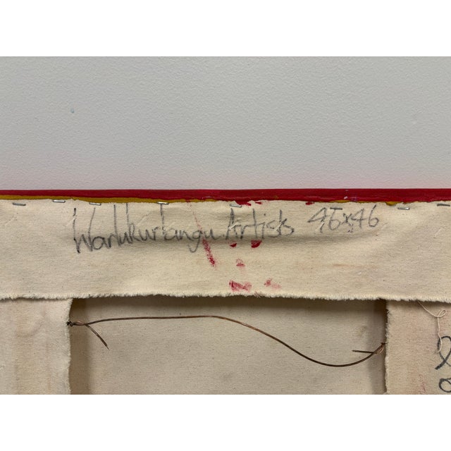 Katrina Nampijinpa Brown, Watiya-Warnu Jukurrpa (Seed Dreaming), Aboriginal Art on Canvas For Sale In Raleigh - Image 6 of 8