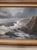 1970s Doug Oliver Painting "Seascape" on Canvas 16"x20" Wood Framed Early Work For Sale - Image 10 of 14