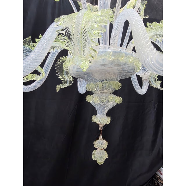 Mid-Century Modern Vintage Murano Chandelier, 1980s For Sale - Image 3 of 13