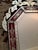 Glass Wall Mirror Red Venetian Octagonal Etched Glass Floral Hollywood Regency For Sale - Image 7 of 8