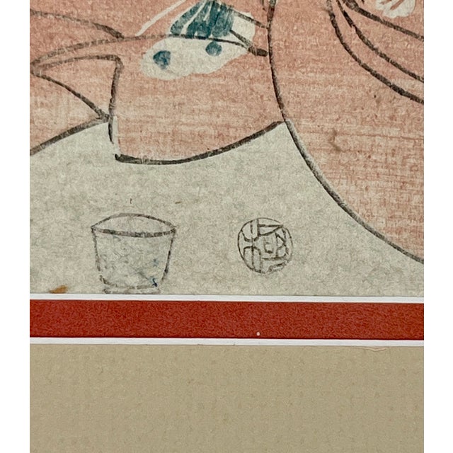 Mid 19th Century Japanese Woodbock Tryiptych Utagawa Kuniyasu (1794–1832), For Sale In Los Angeles - Image 6 of 10