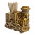 1950s Mid-Century Boho Chic Americana Ceramic Train Toothpick Holder. For Sale