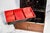 Amazing Antique Painted Faux Wood Metal Lock Strong Box With Key Home Office Decor For Sale - Image 11 of 16