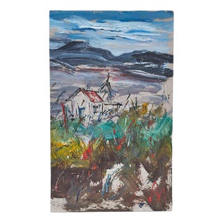 Giovanni Lovetti, Landscape Painting, 2000s, Wood For Sale