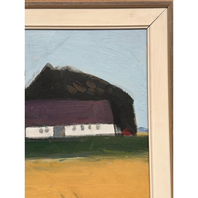 Eric Julius, Farmhouse, 1950s, Oil on Canvas, Framed For Sale - Image 11 of 14