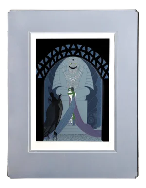 Erté, "Lovers and Idol", Art Deco Screenprint