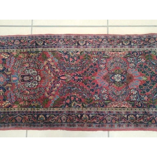 Textile 1930s Persian Khazvin - 2'5" X 15' For Sale - Image 7 of 10