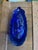 Mid 20th Century Vintage Cobalt Blue Glass Koi Fish Gravy Boat For Sale - Image 5 of 12