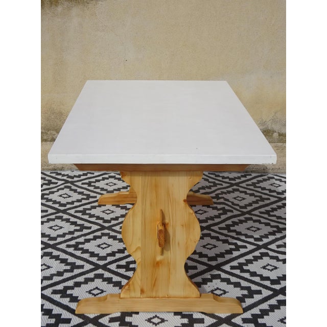 Pine Monastery Dining Table, 1980s For Sale - Image 3 of 17