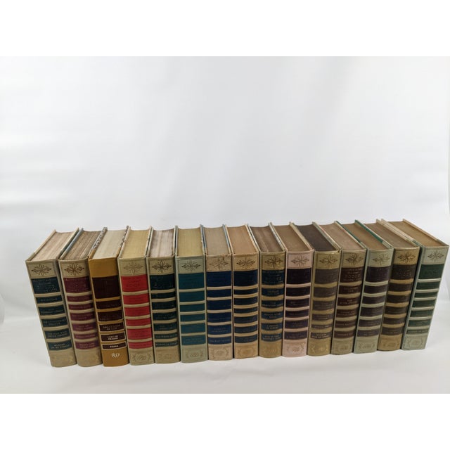 1950s–1960s Reader’s Digest Cream, Pastel & Gold Gilt Decorative Books - Set of 15 For Sale - Image 4 of 18