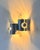Vintage Double Wall Lights in Brushed Metal, France, 1970, Set of 2 For Sale - Image 4 of 8
