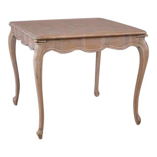 French Louis XVI Parquet Top Game Table For Sale