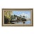 Painting of Church in Cornwall on the English South Coast with Figures & Boats 1985 Circa For Sale