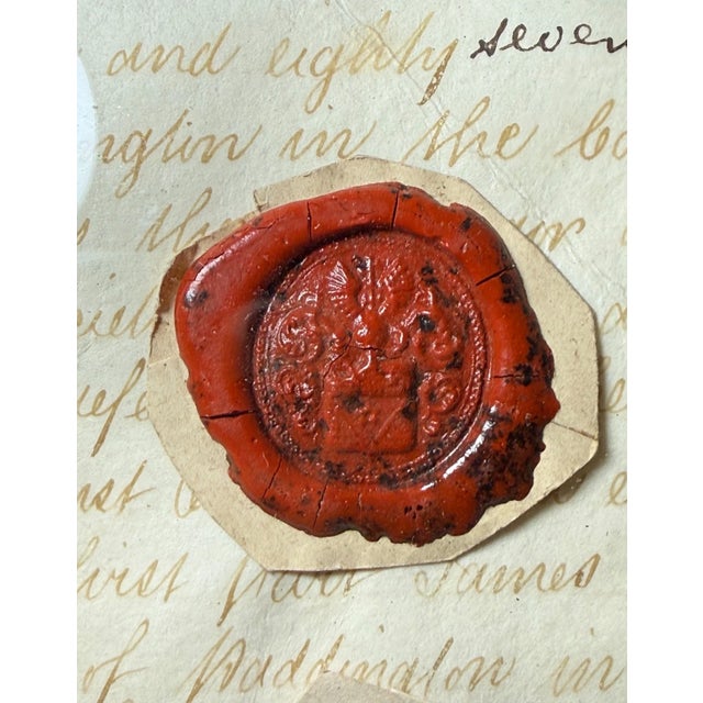 Folk Art 9 Antique 19th Century Heraldic Family Crest Armorial Wax Seal From Sweden For Sale - Image 3 of 12