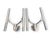 1960s Chrome Steel Sconces by Gaetano Sciolari, 1960s, Set of 2 For Sale - Image 5 of 5