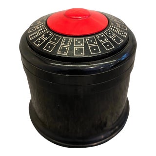 Mid Century Domino Dice Caddy For Sale