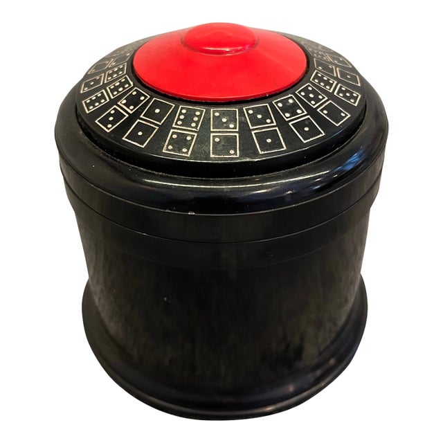 Mid Century Domino Dice Caddy For Sale