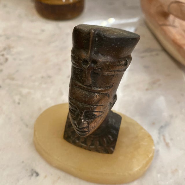 Beautiful, Egyptian marble paperweight. Add a classic look to your home or office. Please check out my other items.