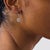 1920s Pair of Edwardian Style Diamond Platinum Drop Earrings For Sale - Image 4 of 5