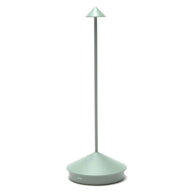 Modern Zafferano Pina Pro Rechargeable Indoor/Outdoor Cordless Table Lamp, Sage For Sale - Image 3 of 3