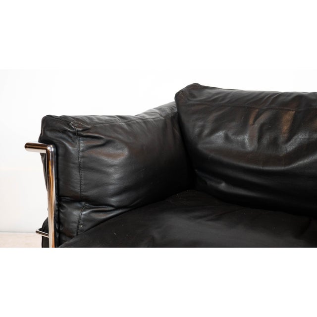 1980s Le Corbusier Attr. Lc3 Grand Modele Lounge Chair For Sale - Image 12 of 16