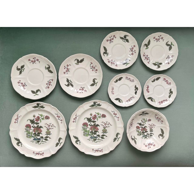Vintage “Mandarin” Floral Wedgwood China Plates- Set of 9 For Sale - Image 10 of 10