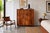 Mid-century modern rosewood armoire dresser by Intercontinental Design, Canada, 1970s. Crafted from exceptional Brazilian...