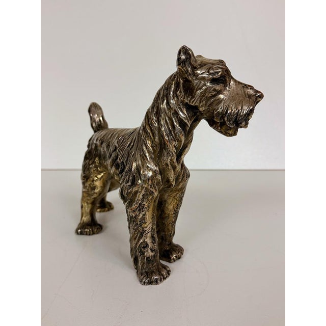 Ceramic, Copper and Silver Schnauzer Dog from Spigarolo, Italy, 1950s For Sale - Image 13 of 13